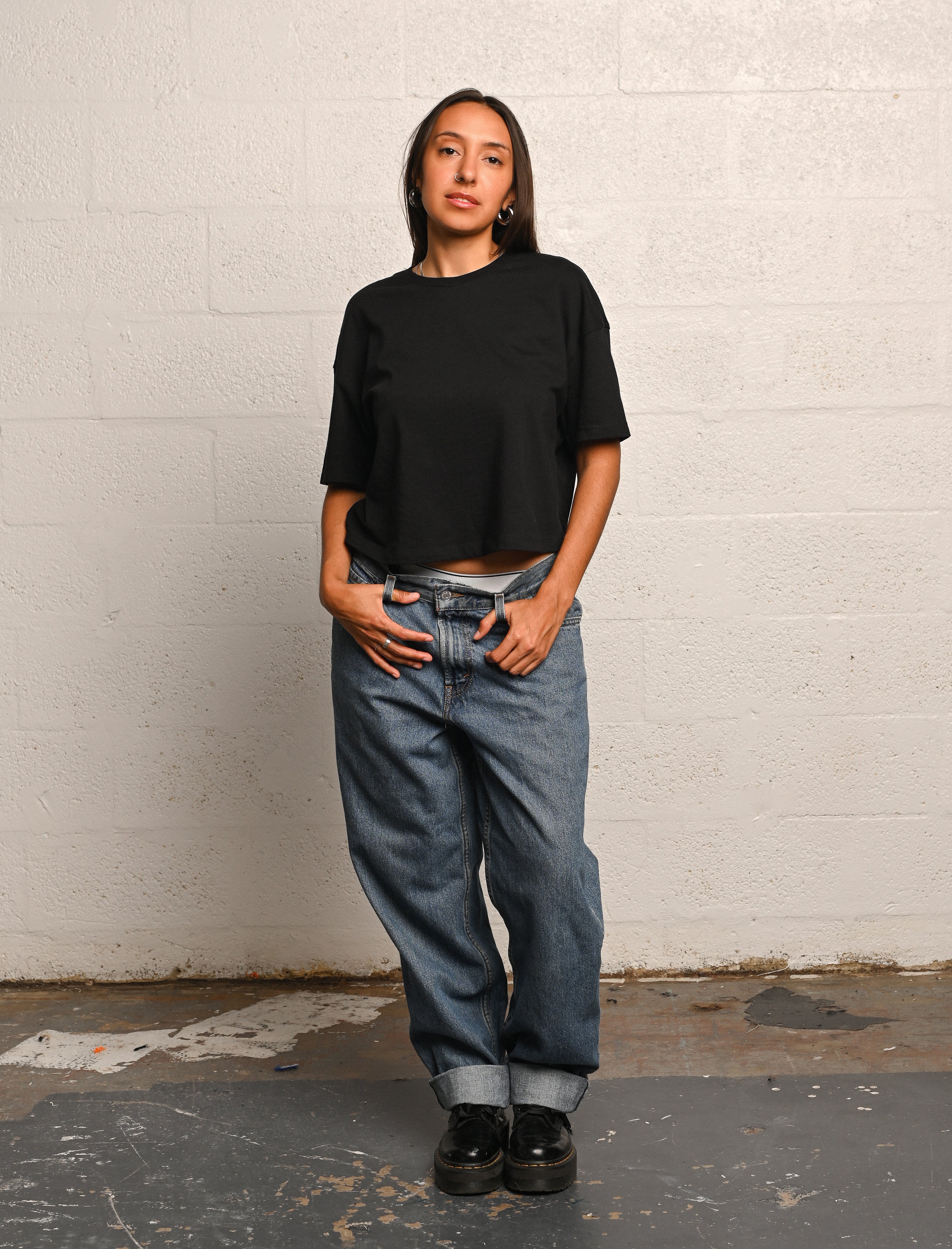 CUSTOM LOOSE FIT CROP TOP