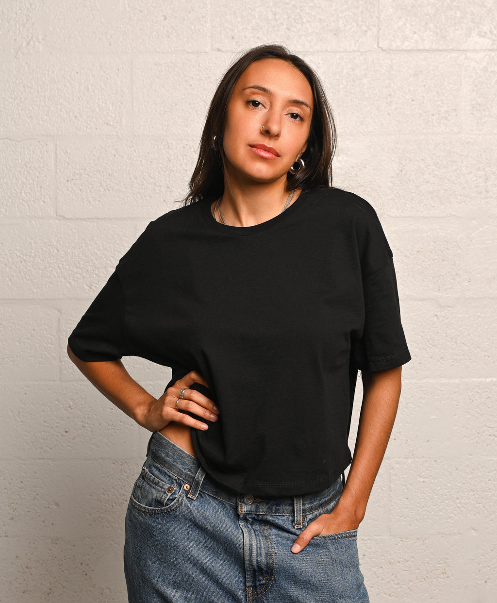 CUSTOM LOOSE FIT CROP TOP