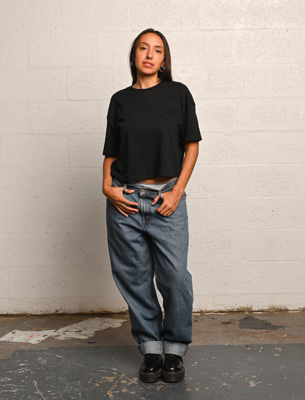 CUSTOM LOOSE FIT CROP TOP