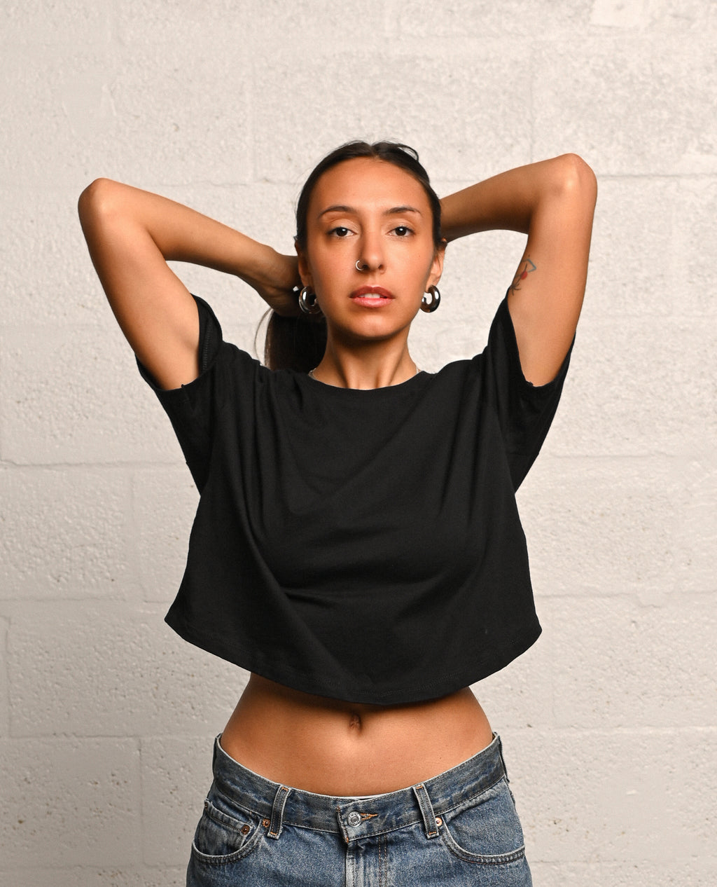 CUSTOM LOOSE FIT CROP TOP